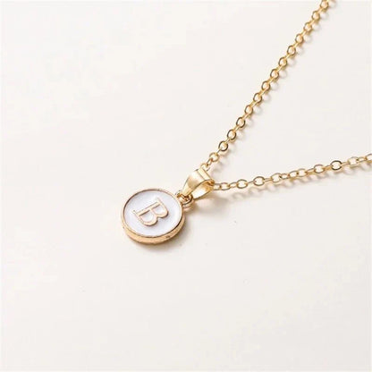 Elegant Personalized Gold Circle Necklace