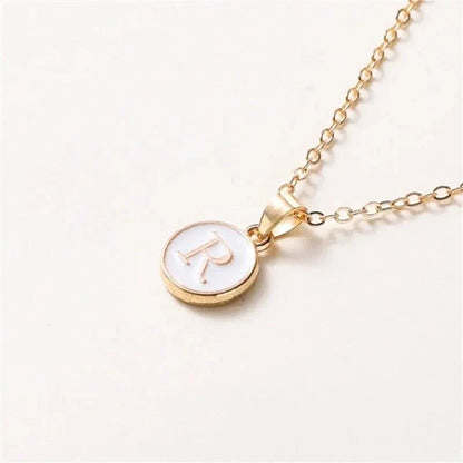 Elegant Personalized Gold Circle Necklace