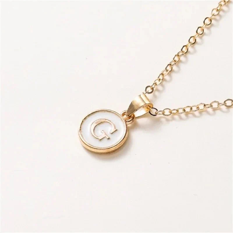 Elegant Personalized Gold Circle Necklace