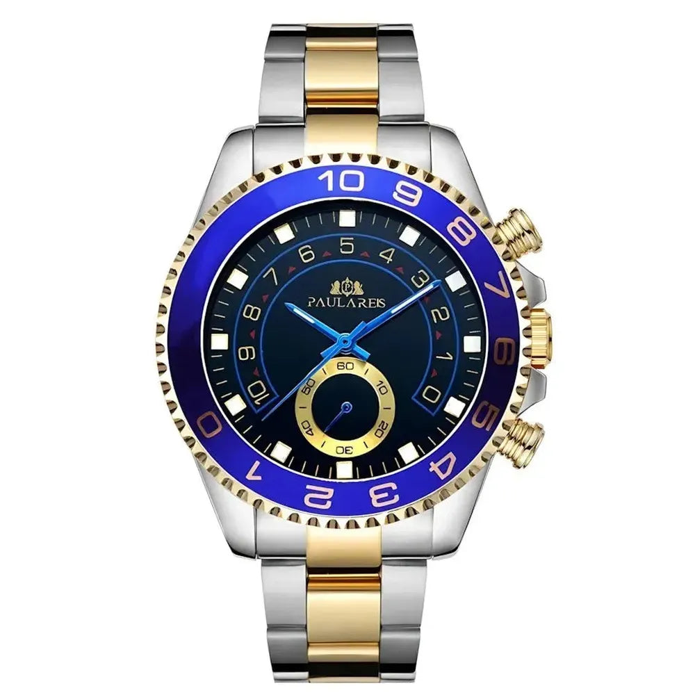Men's 44mm Stainless Steel Automatic Sports Watch