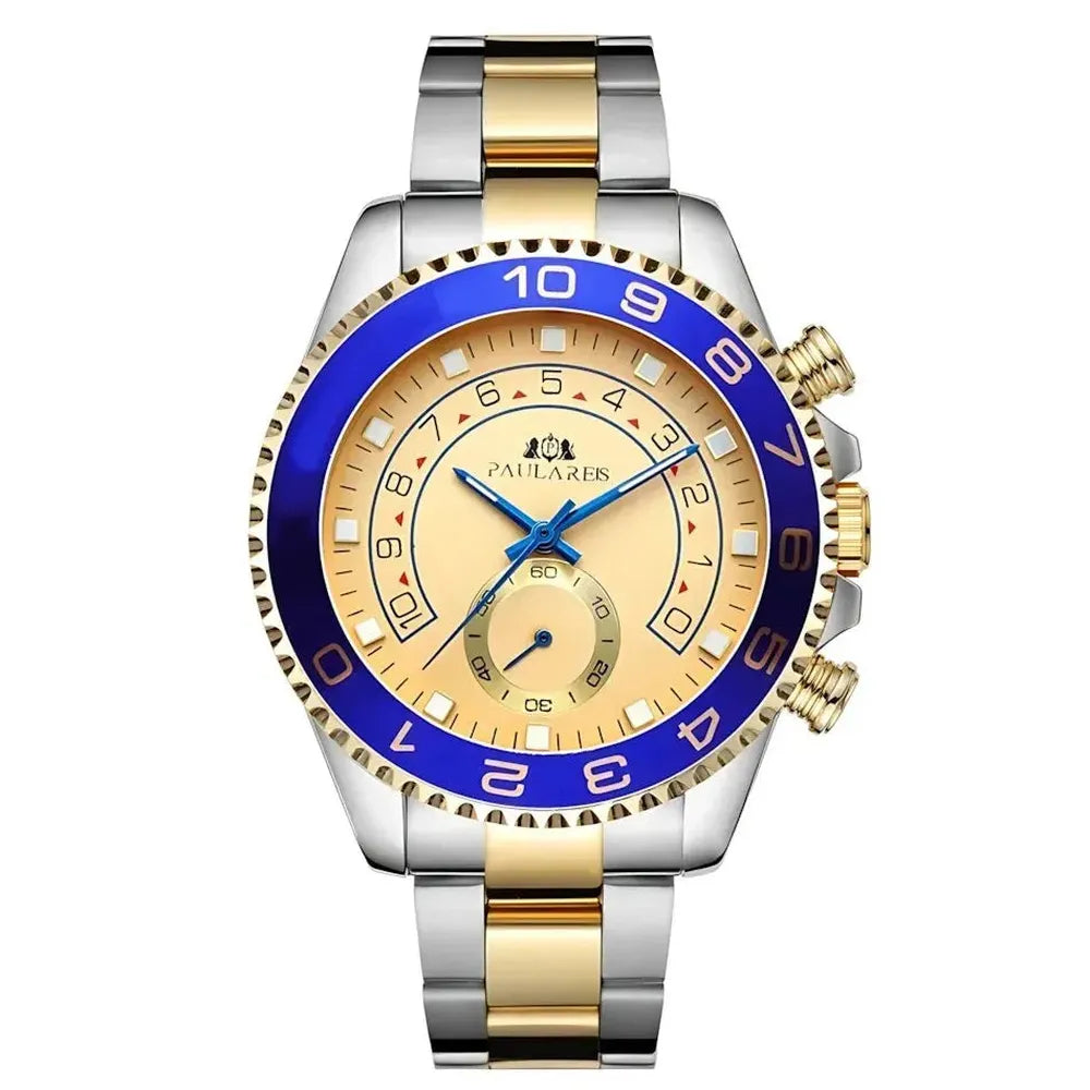 Men's 44mm Stainless Steel Automatic Sports Watch