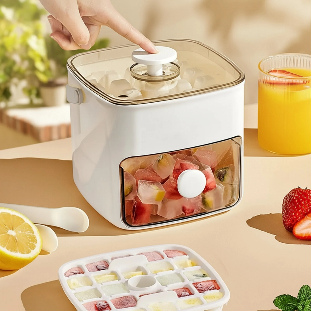 Easy Quick Ice Tray Container - Luxicro