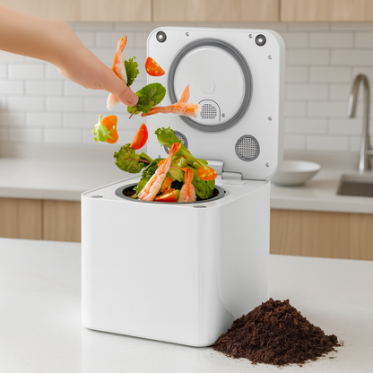 Simple Odor Free Kitchen Compost Recycling Container - Luxicro