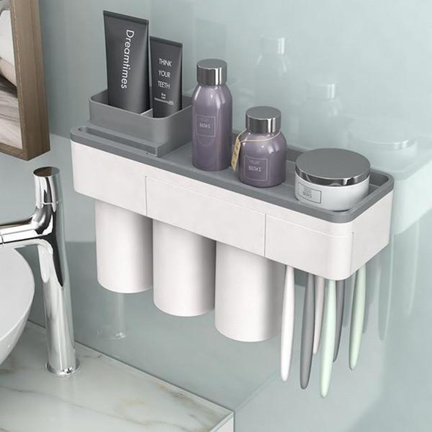 Easy Install Bathroom Toiletry Organizer Set