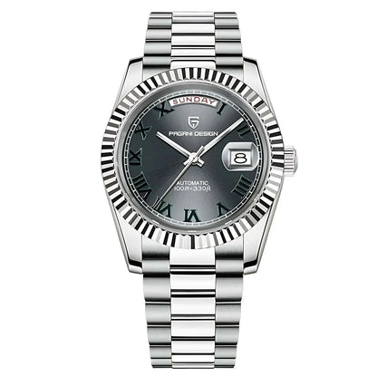 Luxury 40mm Auto Date Watch, Sapphire Crystal