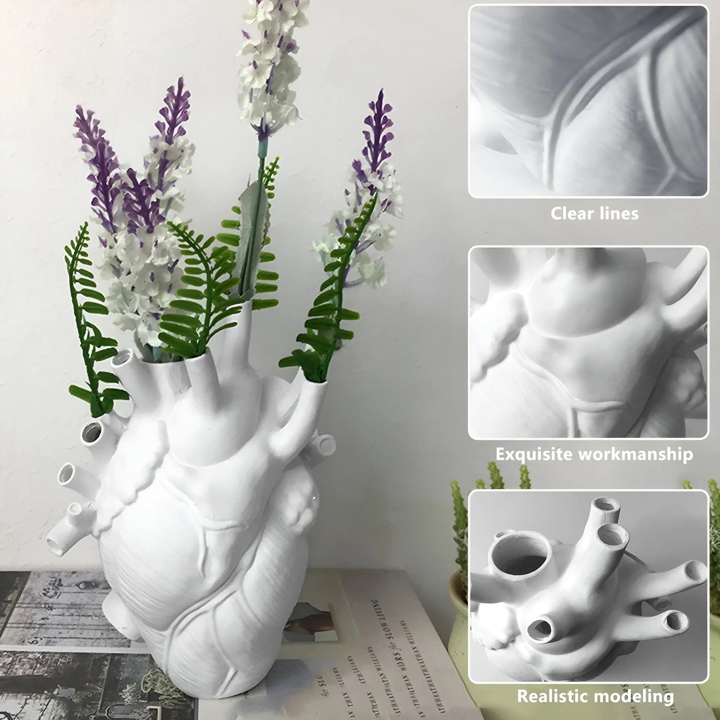 Classic Romantic Heart Vase