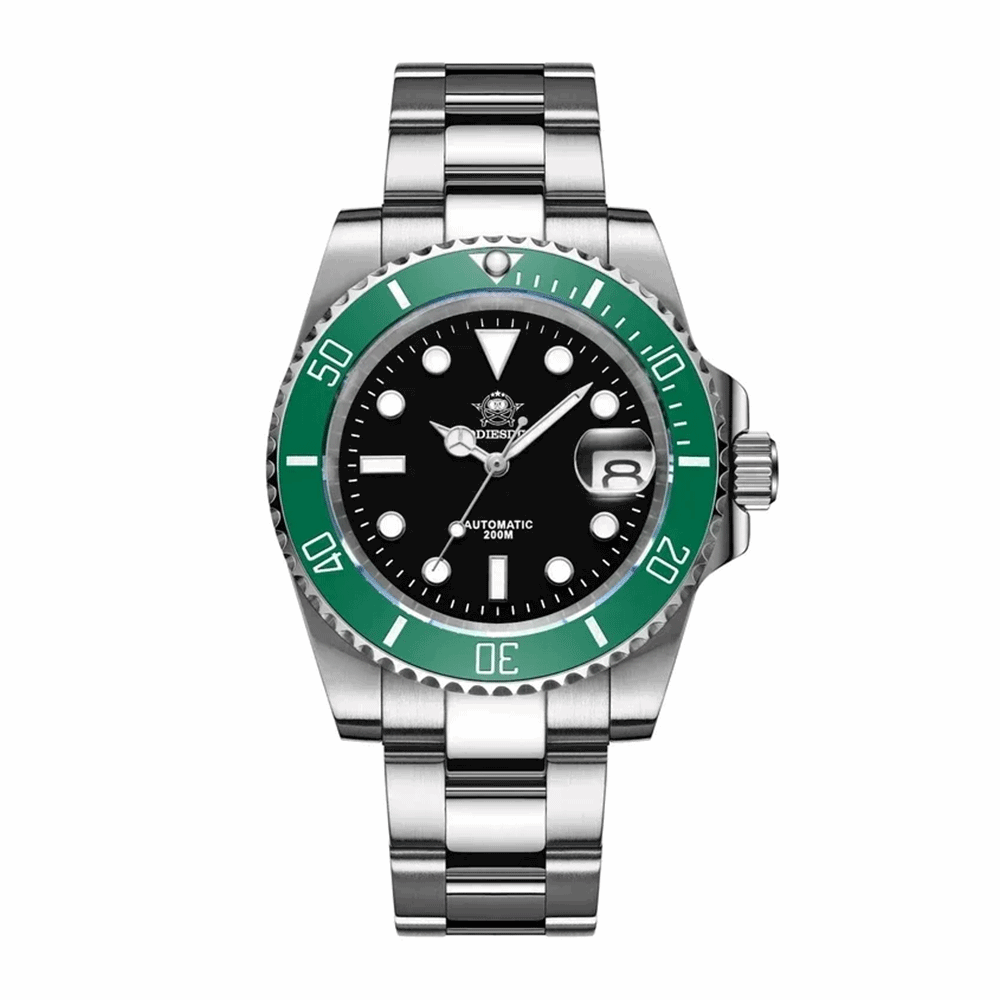 Waterproof 41mm Automatic Diving Watch - Sapphire Glass, Ceramic Bezel