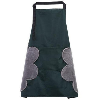 Convenient Cooking Apron with Attached Towels