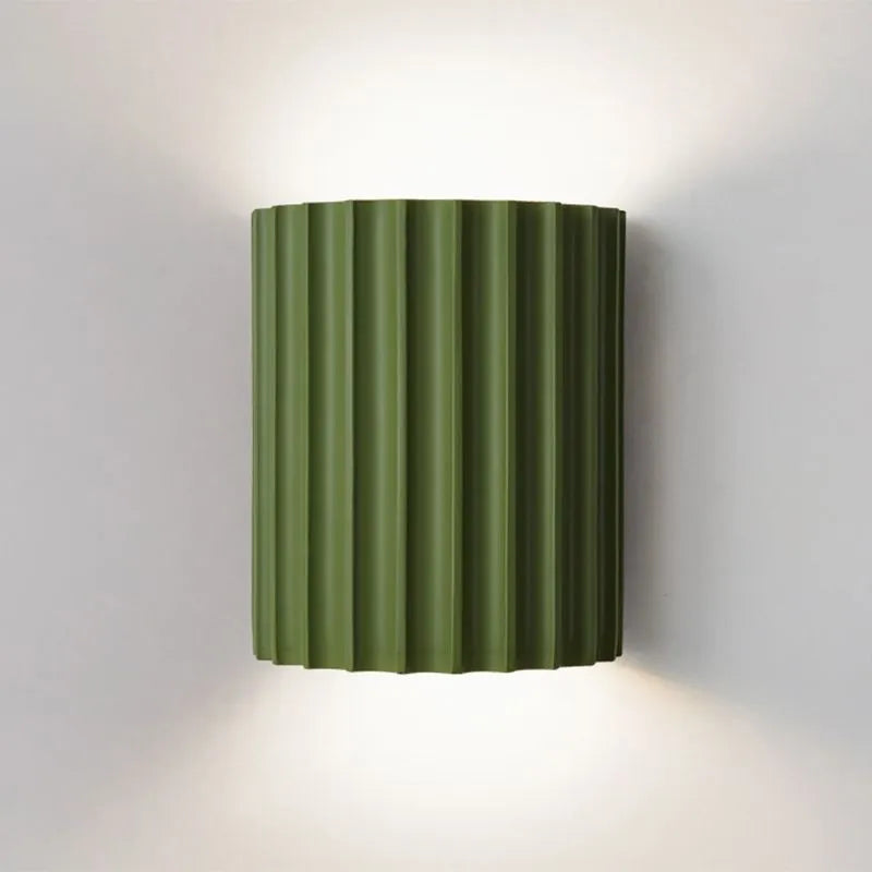 Beautiful Ruffled Glass Wall Lamp