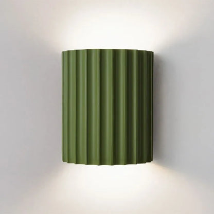 Beautiful Ruffled Glass Wall Lamp