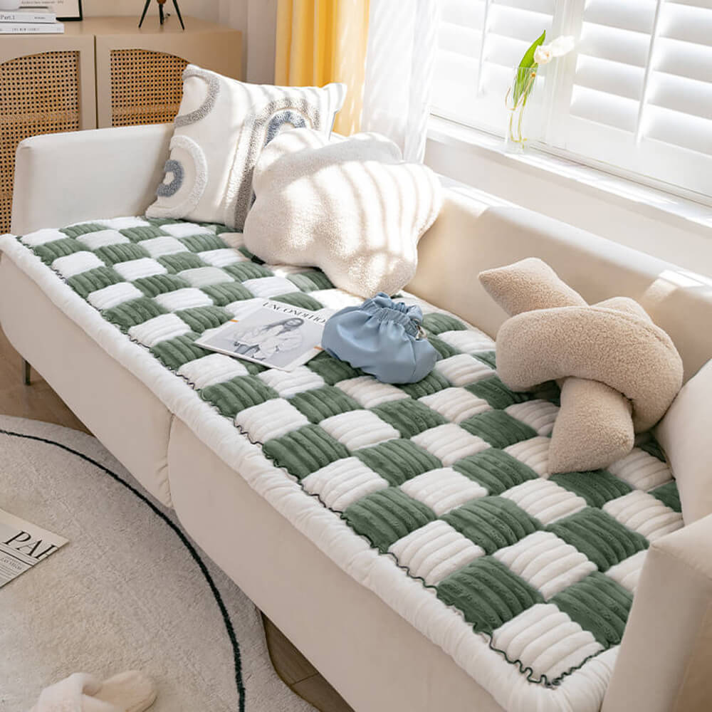 Soft Plush Pet Bed Fleece Dog Sofa Cover