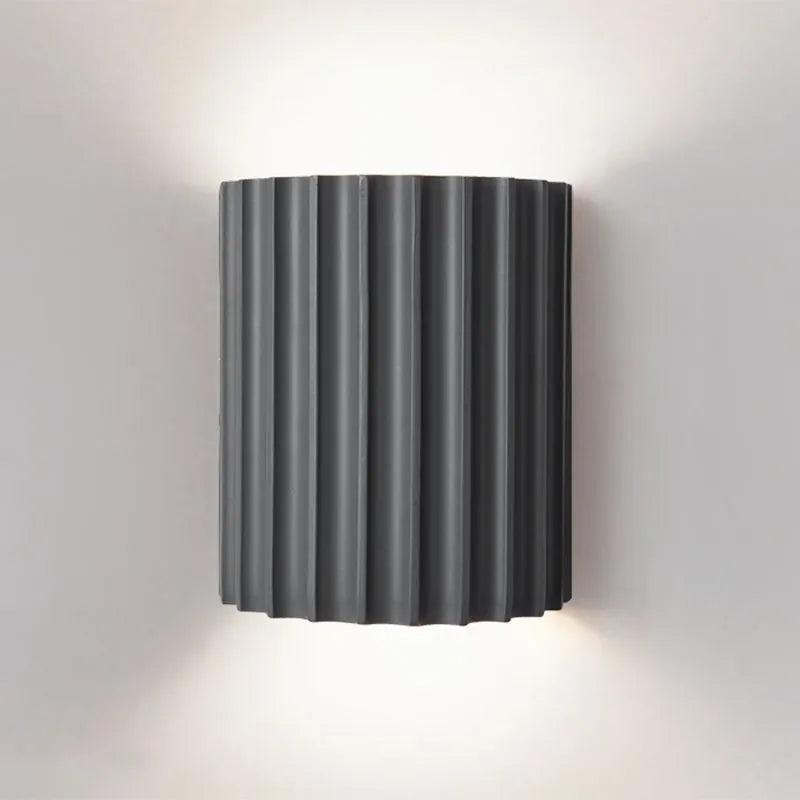 Beautiful Ruffled Glass Wall Lamp