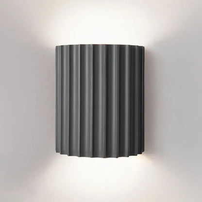 Beautiful Ruffled Glass Wall Lamp