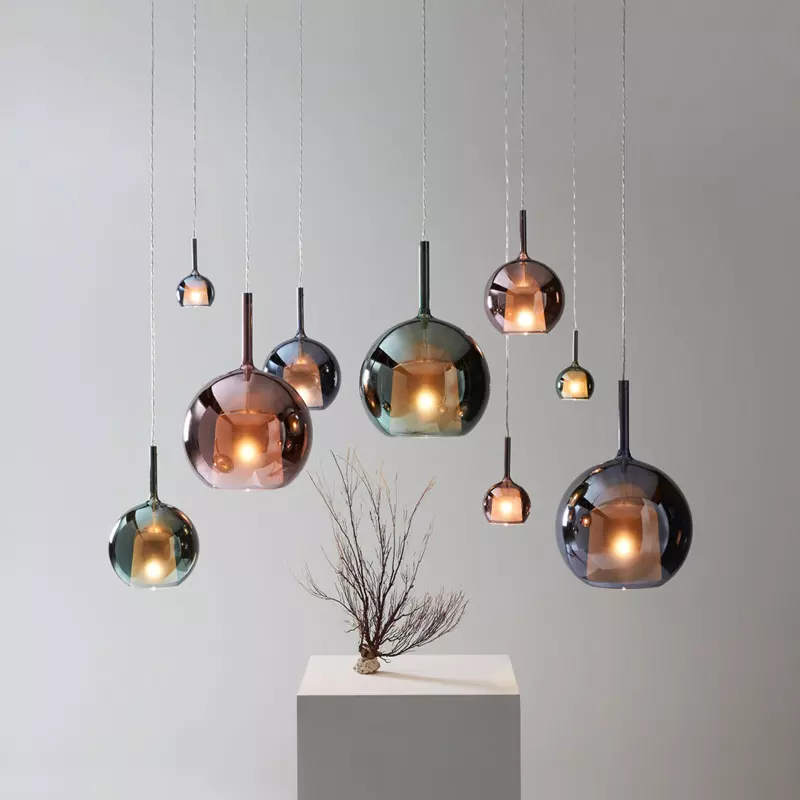 Classic Glass Hanging Light for Dining Room