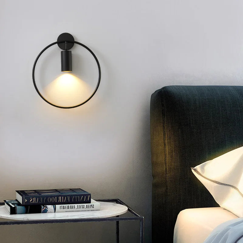 Elegant Golden LED Sconce Light