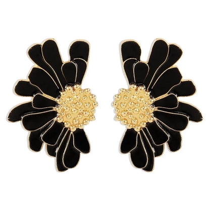 Trendy Floral Dangle Earrings
