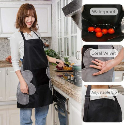 Premium Kitchen Apron with Built-in Towels