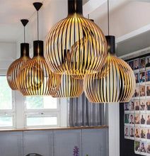Natural Wood Pendant Light - Country Chic