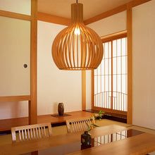 Natural Wood Pendant Light - Country Chic