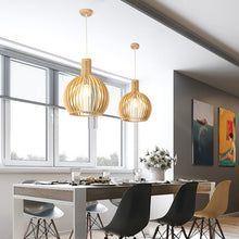 Natural Wood Pendant Light - Country Chic
