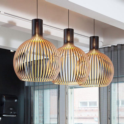 Natural Wood Pendant Light - Country Chic