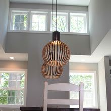 Natural Wood Pendant Light - Country Chic