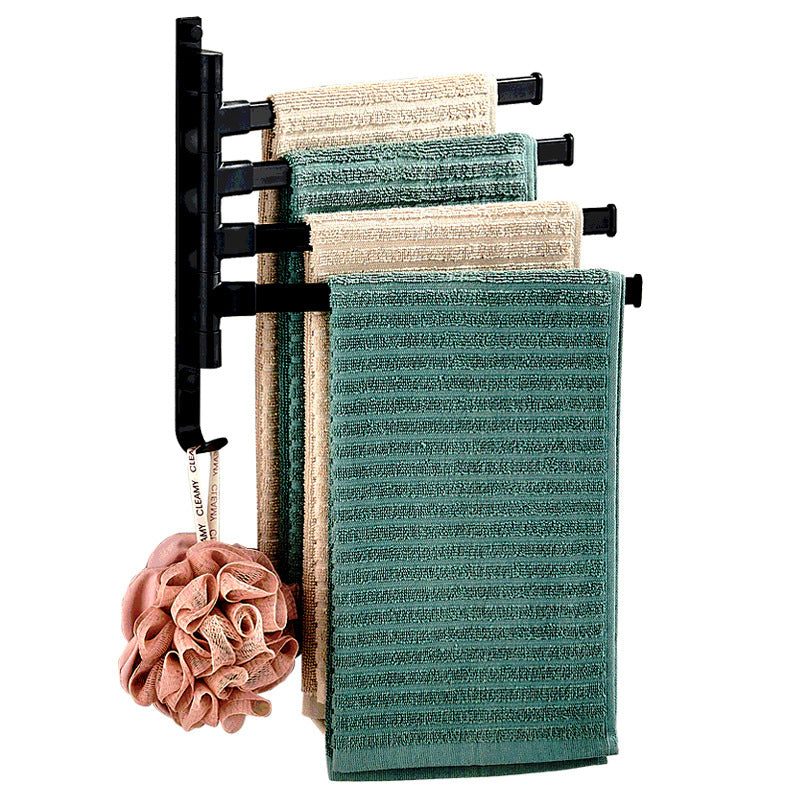 Sleek Silver Bathroom Towel Rack - Luxicro