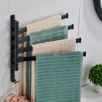 Sleek Wall Mount Towel Storage Rack