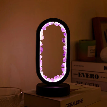 Luxurious Amethyst Desk Light