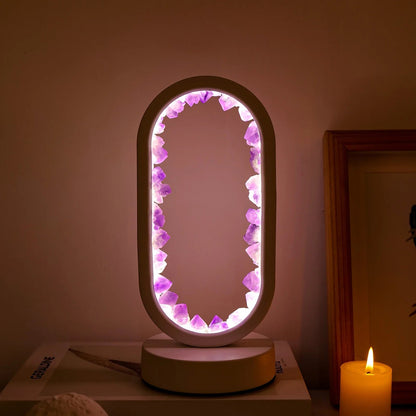 Luxurious Amethyst Desk Light