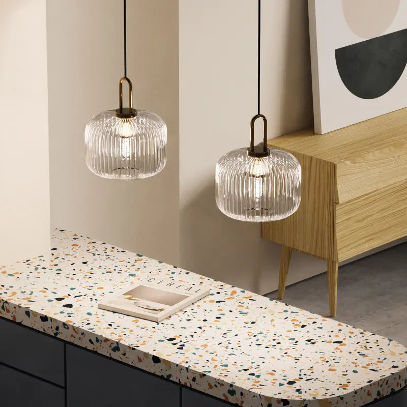 Elegant Pendant Glass Lamp