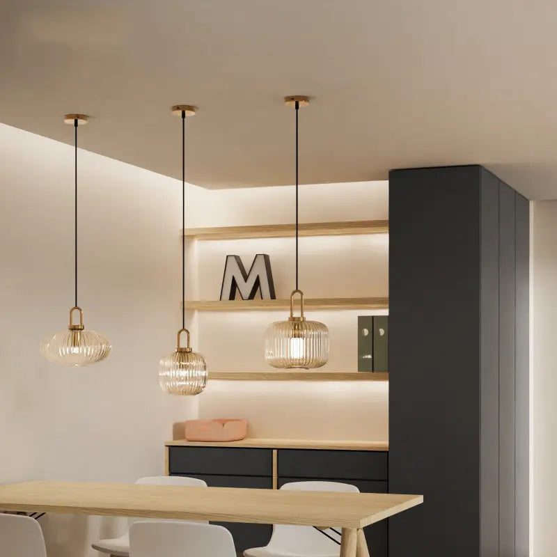 Elegant Pendant Glass Lamp