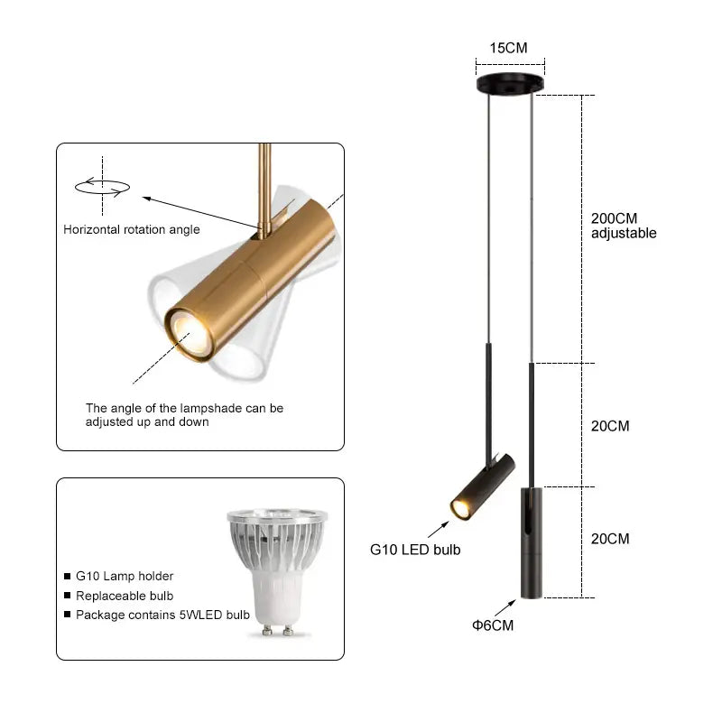 Modern Pendant LED Light Fixture
