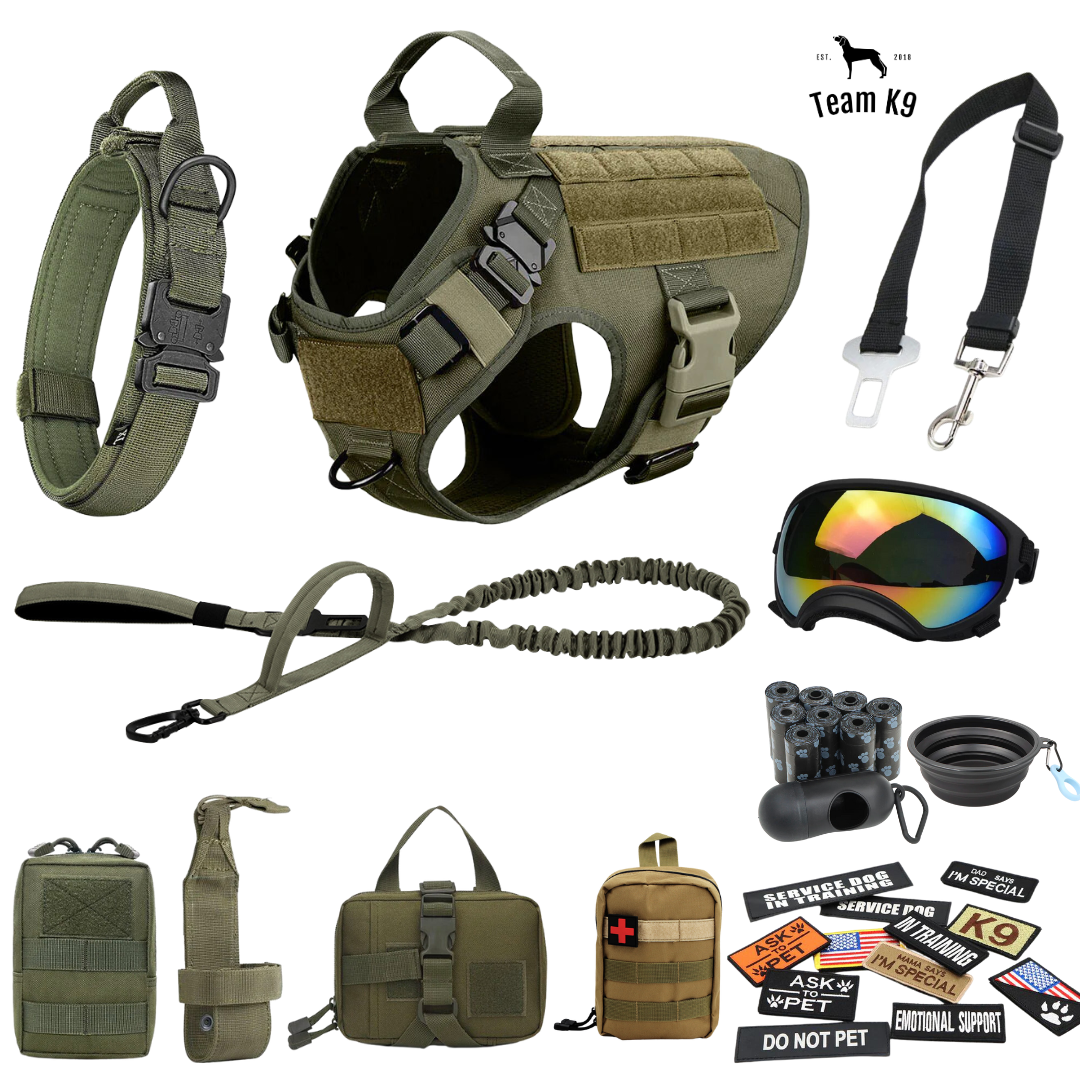 Durable Dog Vest Harness With Front Clip And Back Handle