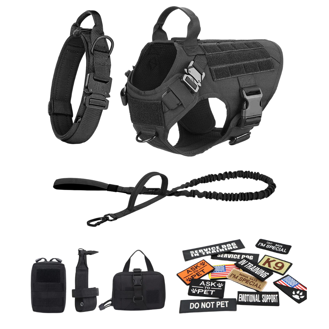Durable Dog Vest Harness With Front Clip And Back Handle
