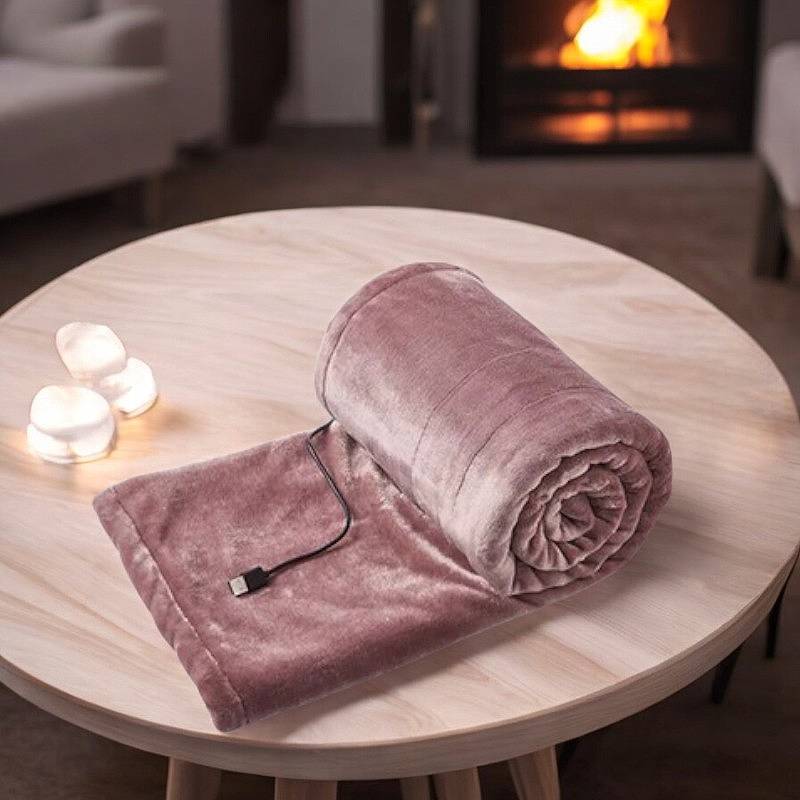 Cozy Electric Throw Blanket with Adjustable Heat Settings