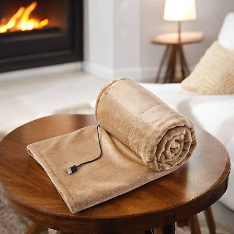 Cozy Electric Throw Blanket with Adjustable Heat Settings - Luxicro
