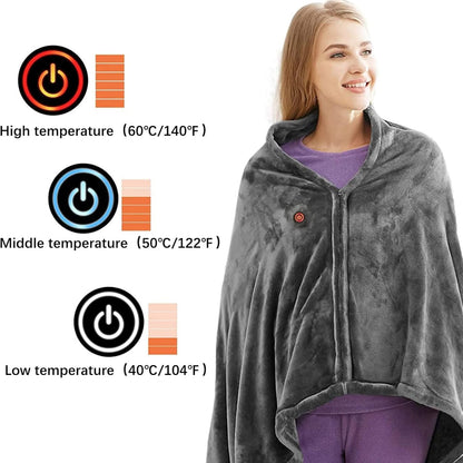 Cozy Rechargeable Heating Wrap Blanket