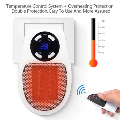 Compact Personal Space Heater with Digital Display