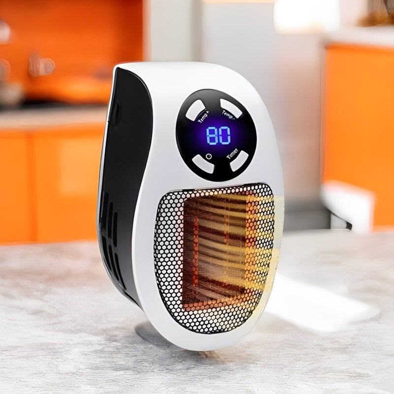 Compact Personal Space Heater with Digital Display - Luxicro