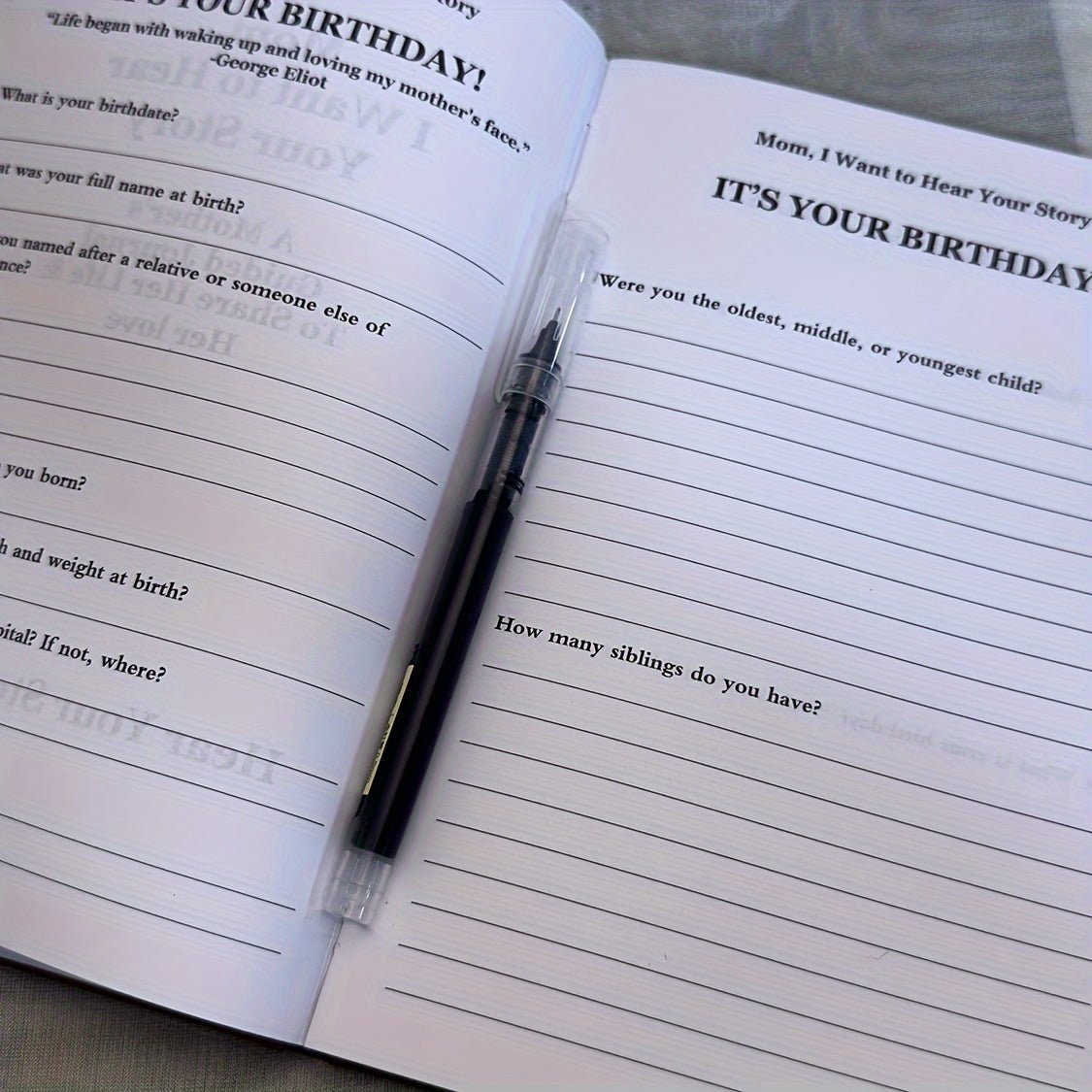 Customizable Family Tree Memory Book Journal