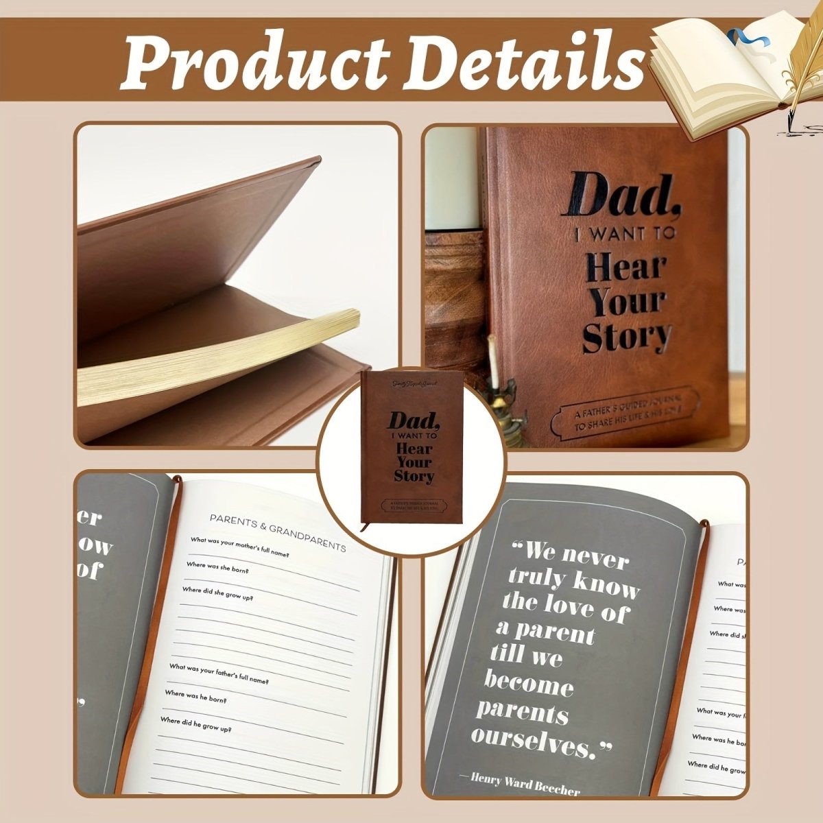 Customizable Family Tree Memory Book Journal