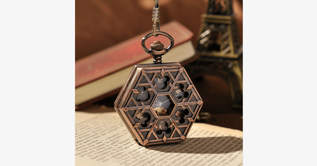 Classic Mechanical Pocket Watch - Elegant Time Tracker - Luxicro