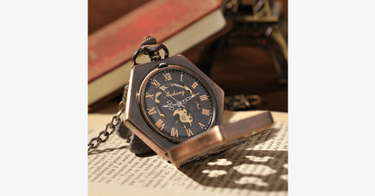 Classic Mechanical Pocket Watch - Elegant Time Tracker