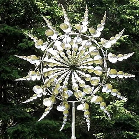 Decorative Metal Windmill Kinetic Sculpture - Luxicro