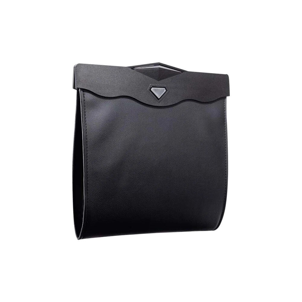 Premium Car Trash Bin - Compact Auto Garbage Container - Luxicro