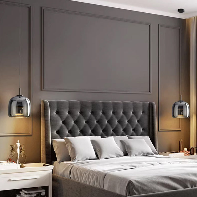 Modern Black Hanging Light Fixture - Luxicro