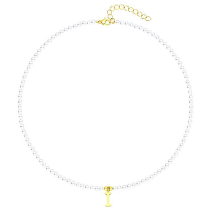 Elegant Personalized Pearl Name Necklace