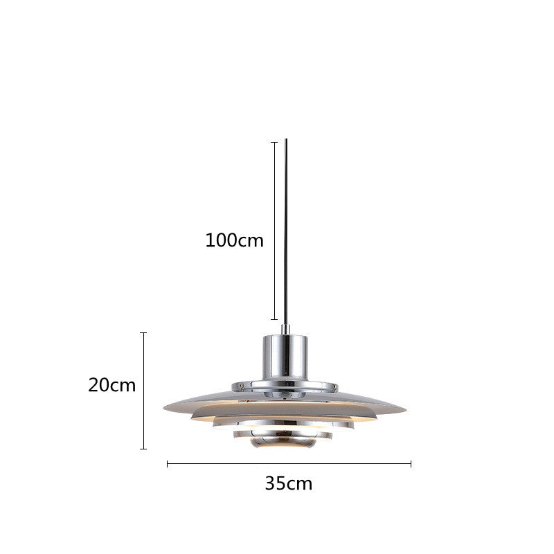 Sleek Metal Hanging Light Fixture