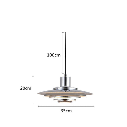 Sleek Metal Hanging Light Fixture
